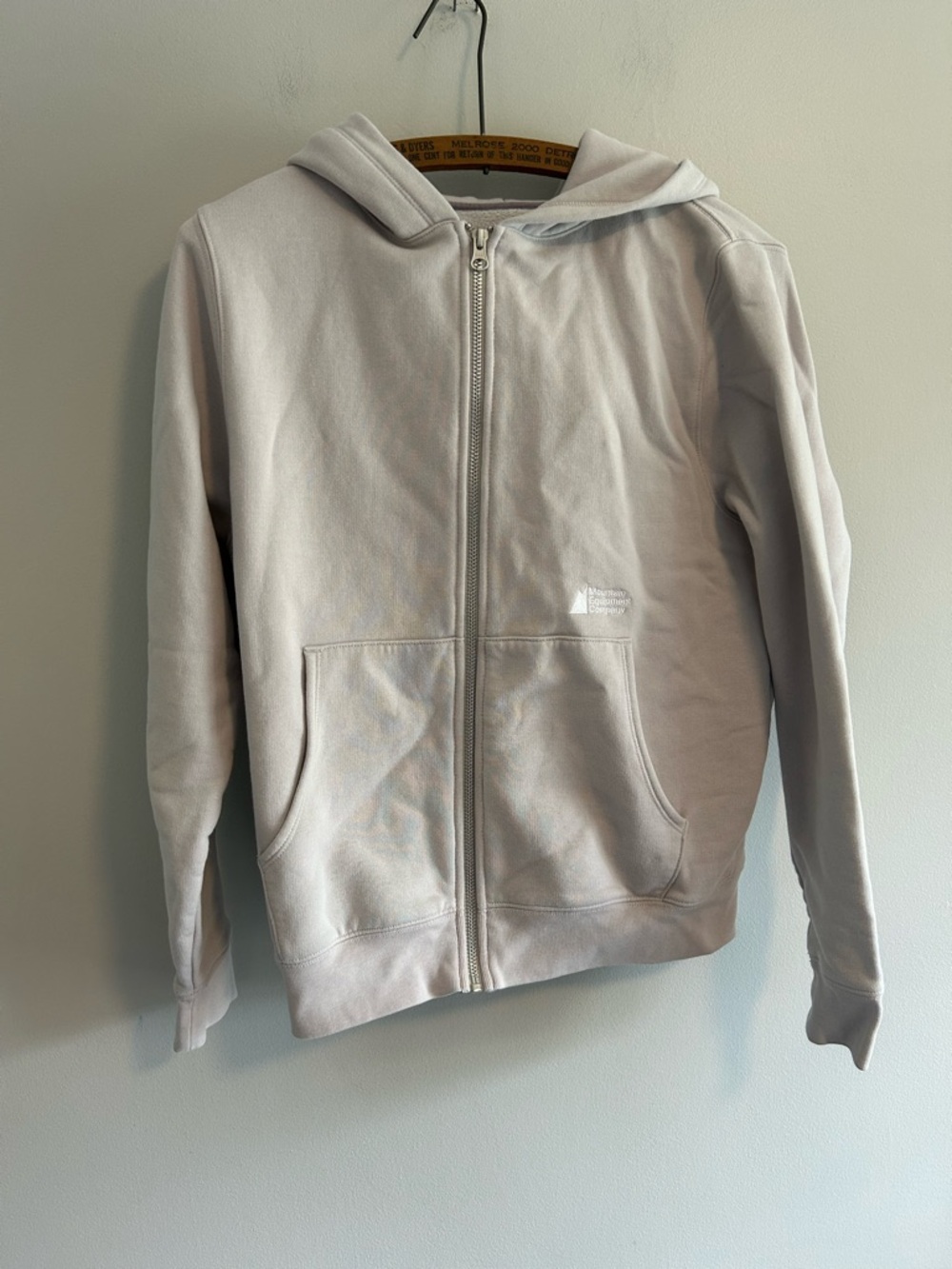 MEC women’s xs light lilac zip up hoodie sweater